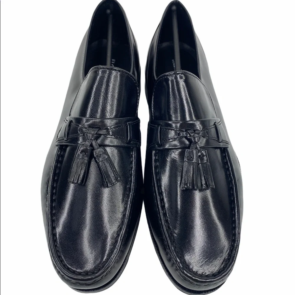 Florsheim Como Moc Toe Tassle Loafer Black Shoes